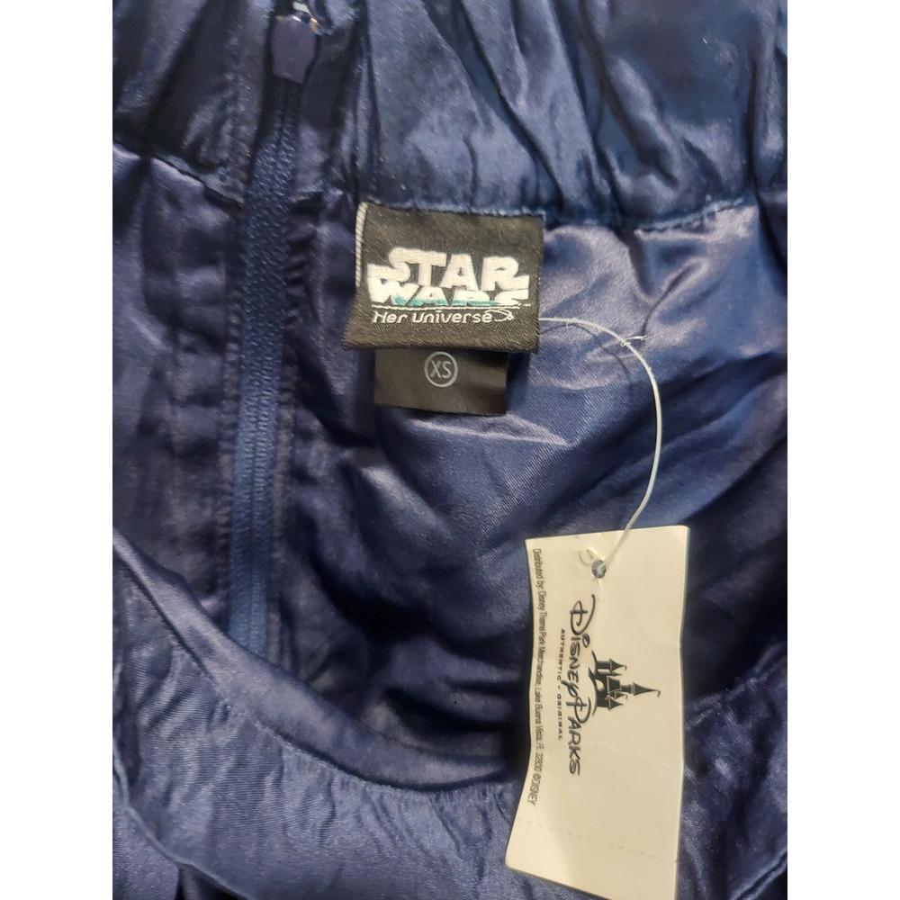 Her Universe Star Wars Disney Parks Border Print Skirt Navy Blue XS New - Picture 6 of 10